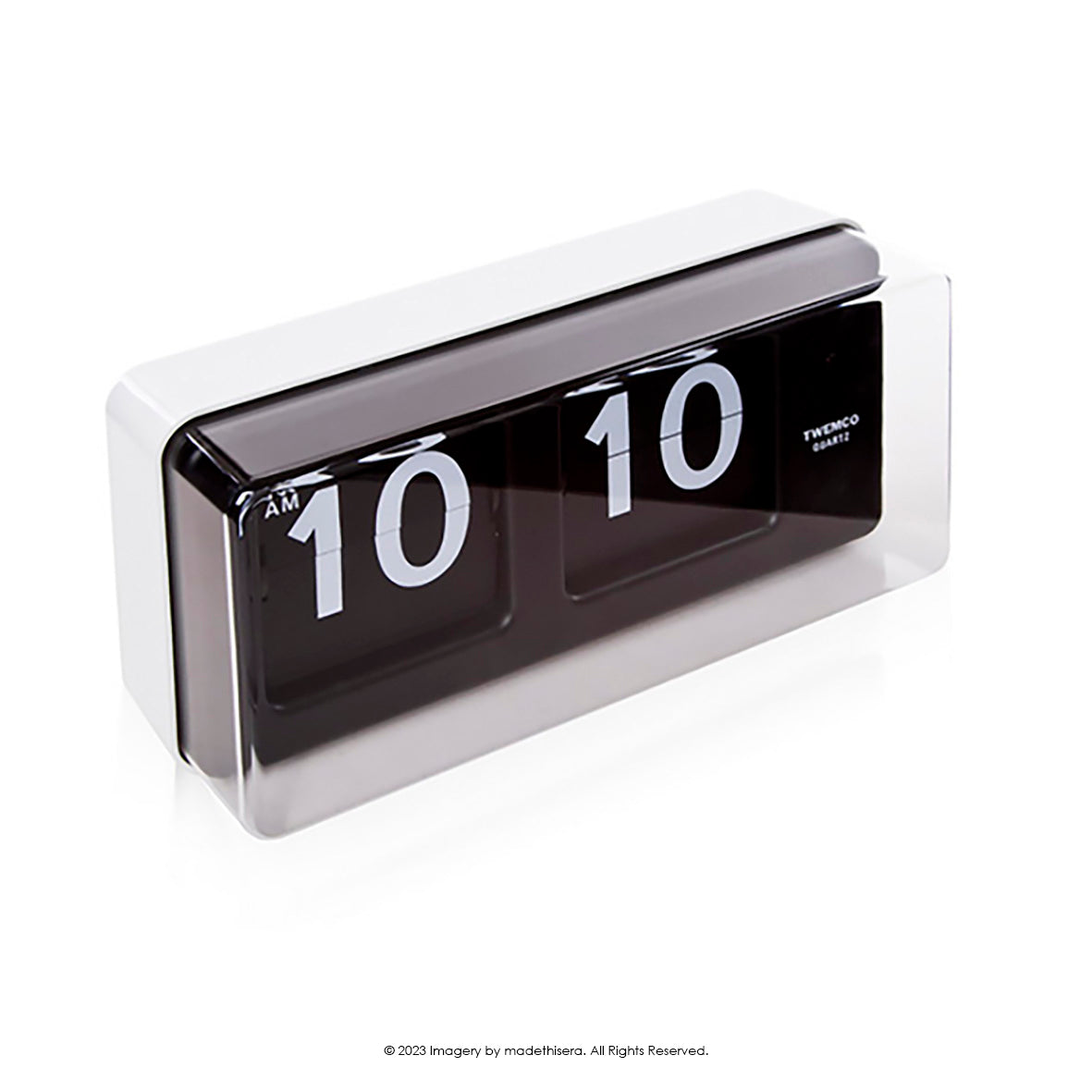 Twemco BQ-50 Digital Flip Clock 數位翻頁鐘 (White 白色) [Table Clock/Wall Clo