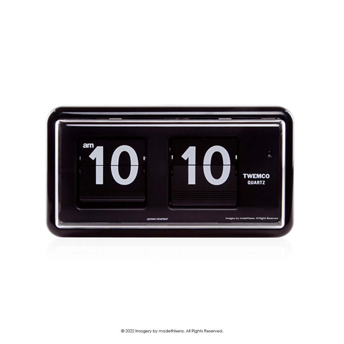 Twemco QT-30 Digital Flip Clock 數位翻頁鐘(Black 黑色) [Table