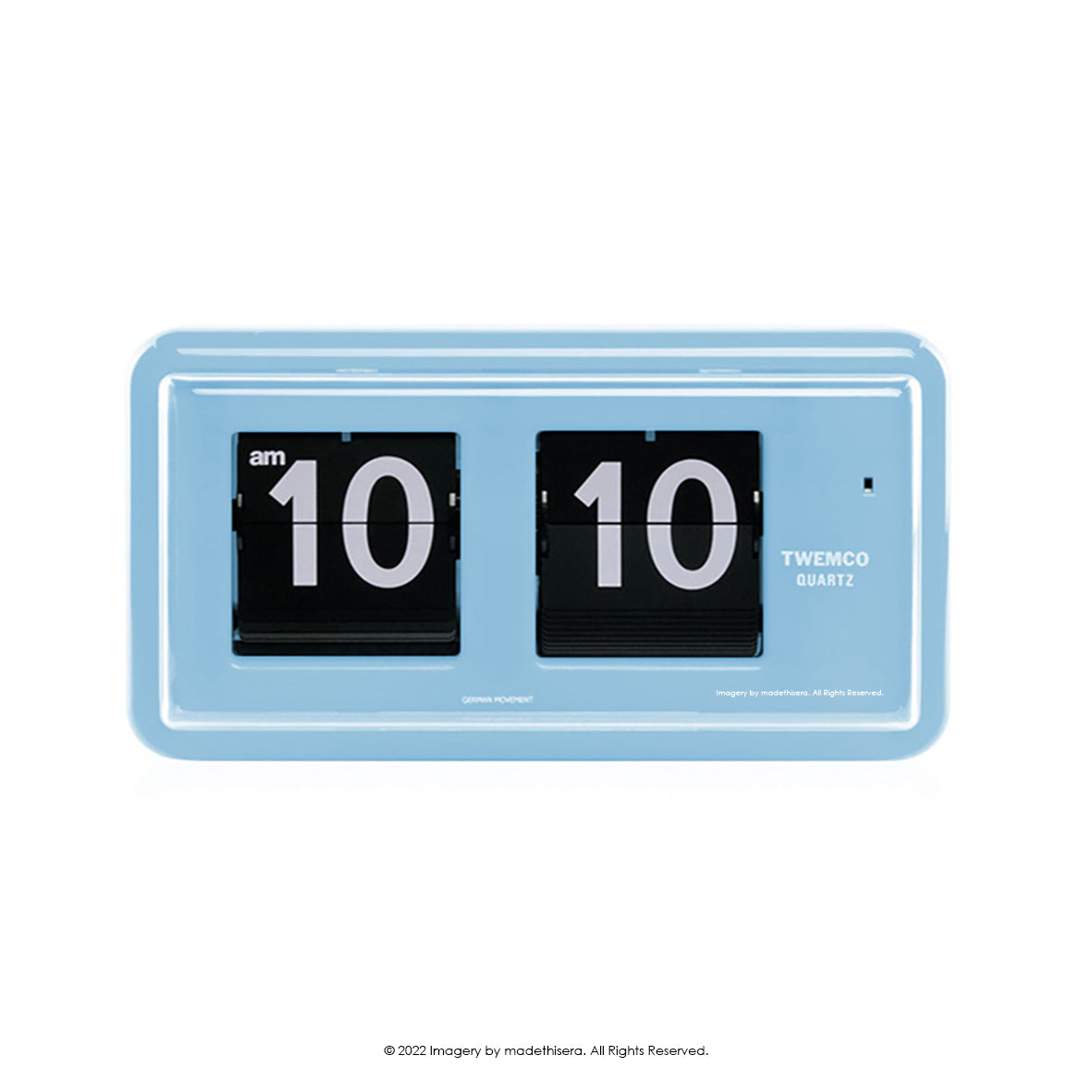 Twemco QT-30 Digital Flip Clock 數位翻頁鐘(Blue 藍色) [Table Clock