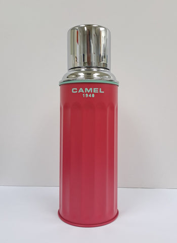 Camel 駱駝牌 122 Vacuum Thermal Flask 真空保溫壺 122PM 0.45L (Pomegranate 紅石榴色) [Double Glass Wall Thermos Bottle 雙層玻璃暖水樽]