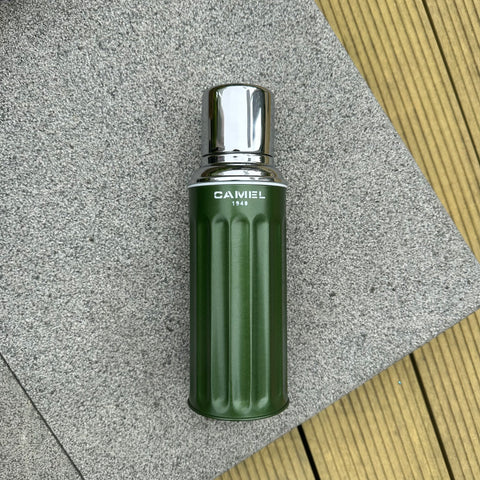 Camel 駱駝牌 112 1st Edition 第一代 Vacuum Thermal Flask 真空保溫壺 112GN 0.45L (Green 綠) [Double Glass Wall Thermos Bottle 雙層玻璃暖水樽]