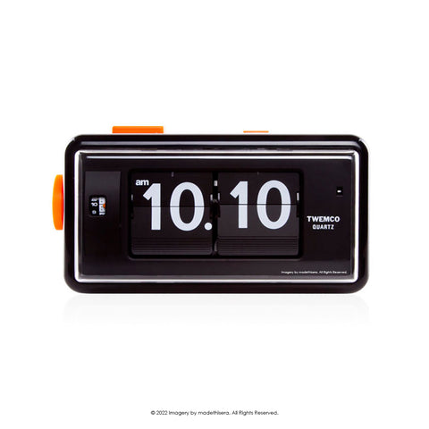 Twemco AL-30 Digital Alarm Flip Clock 數位翻頁鬧鐘 (Black 黑色) (12HR 12小時制) [Table Clock/Wall Clock 座檯鐘/掛牆鐘]