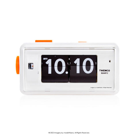 Twemco AL-30 Digital Alarm Flip Clock 數位翻頁鬧鐘 (White 白色) [Table Clock/Wall Clock 座檯鐘/掛牆鐘]