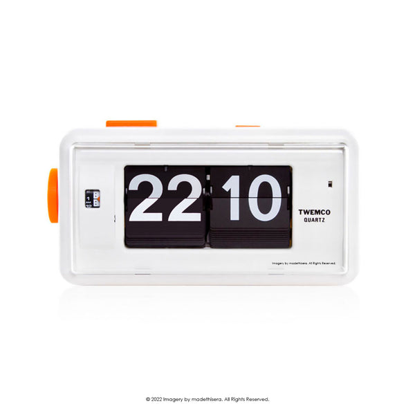 Twemco AL-30 Digital Alarm Flip Clock 數位翻頁鬧鐘 (White 白色) (12HR 12小時制) [Table Clock/Wall Clock 座檯鐘/掛牆鐘]