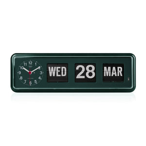 Twemco BQ-38 Digital Perpetual Calendar Flip Clock 數位萬年曆翻頁鐘 EN Version 英文版 (Green 綠色) [Table Clock 座檯鐘]