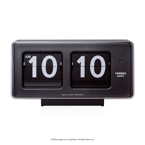 Twemco BQ-50 Digital Flip Clock 數位翻頁鐘 (Black 黑色) [Table Clock/Wall Clock 座檯鐘/掛牆鐘]