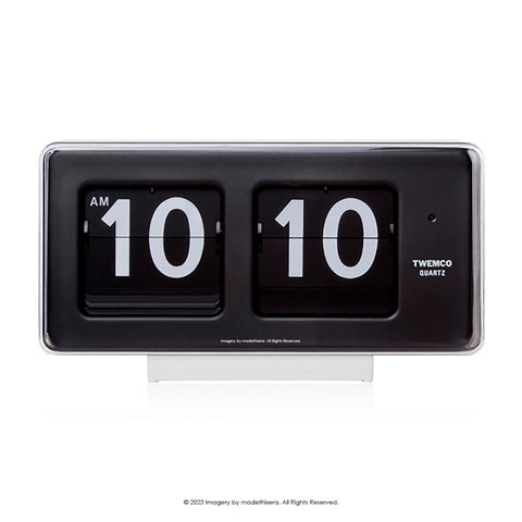 Twemco BQ-50 Digital Flip Clock 數位翻頁鐘 (White 白色) [Table Clock/Wall Clock 座檯鐘/掛牆鐘]