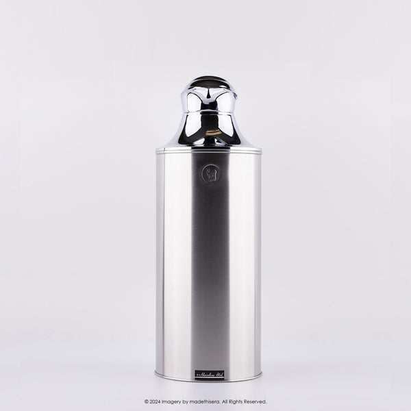 Camel 駱駝牌 222S Vacuum Thermal Flask 真空保溫壺 0.95L (Stainless Steel in Satin Finish (拉絲不銹鋼純色)  [Double Glass Wall Thermos Bottle 雙層玻璃暖水樽]