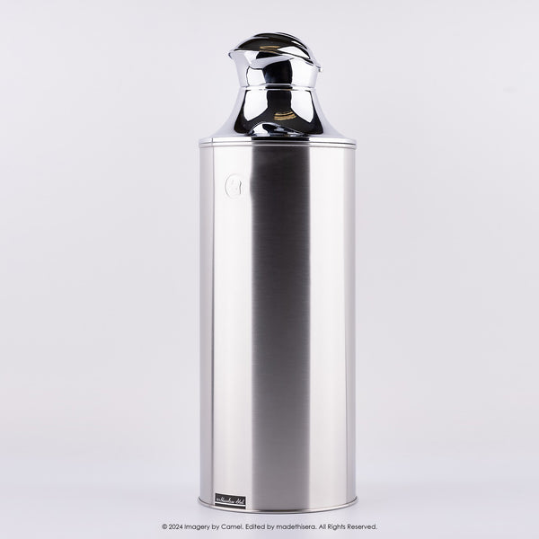 Camel 駱駝牌 555S Vacuum Thermal Flask 真空保溫壺 1.6L (Stainless Steel in Satin Finish (拉絲不銹鋼純色)  [Double Glass Wall Thermos Bottle 雙層玻璃暖水樽]