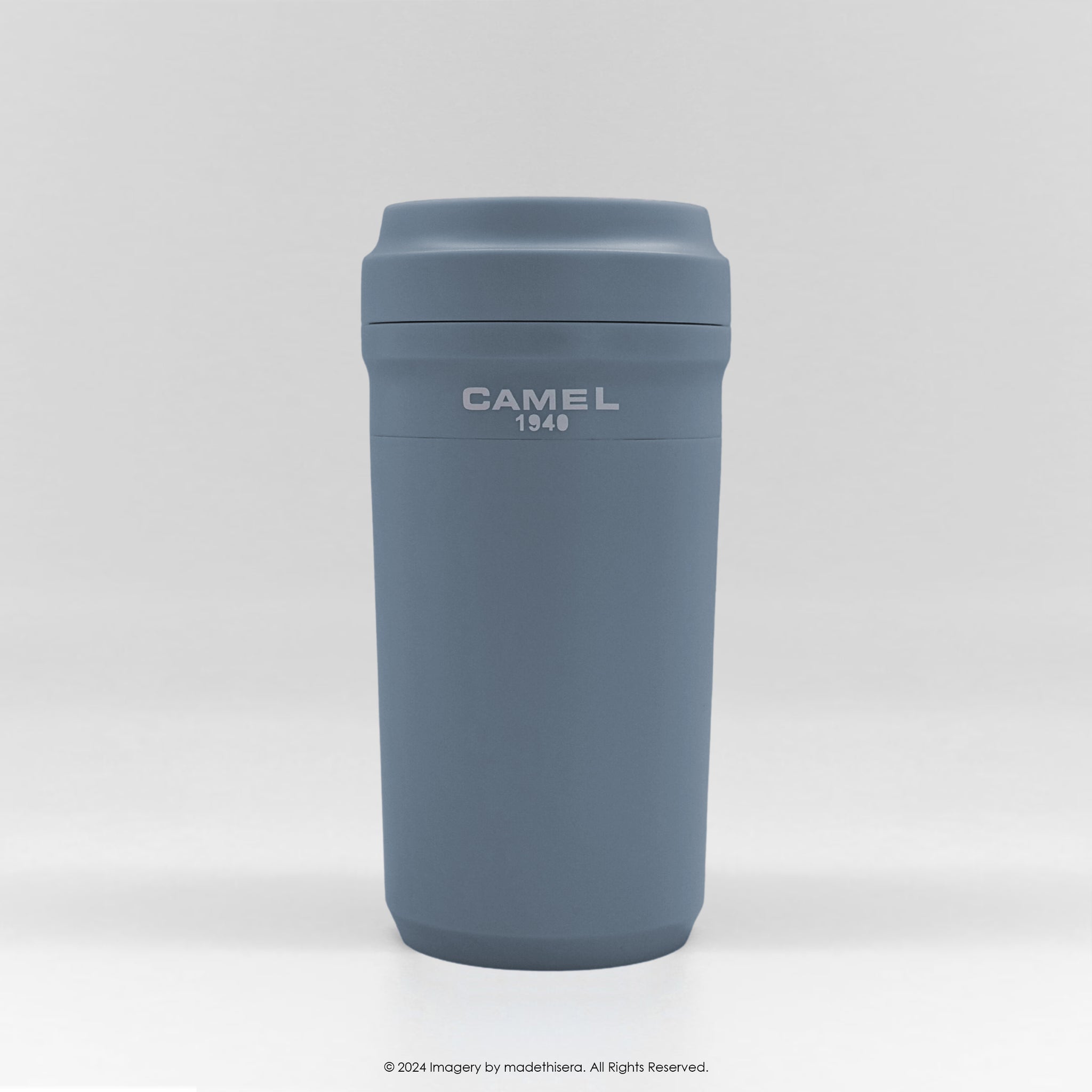 Camel 駱駝牌 CUPPA Travel Glass Vacuum Mug 便攜玻璃膽保溫杯 CUPPA28 JB 280ml (Jeans Blue 牛仔藍) [Double Glass Wall Vacuum Thermos Cup 雙層真空暖水壺]