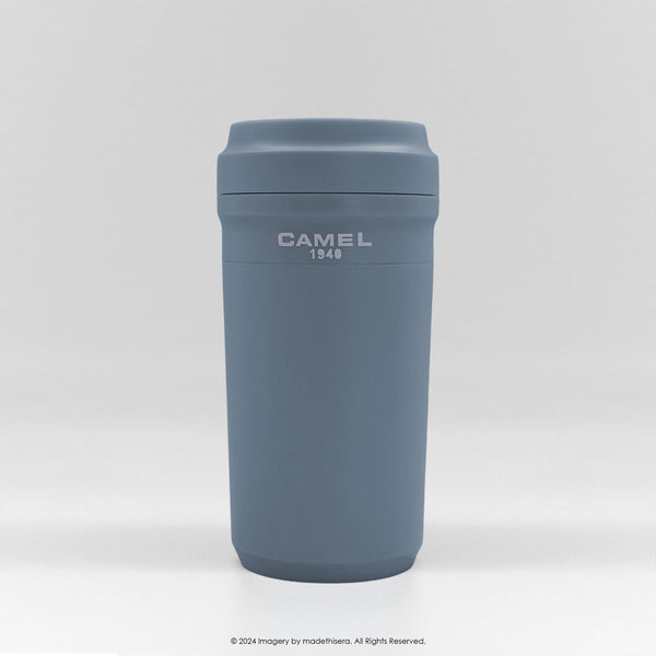 Camel 駱駝牌 CUPPA Travel Glass Vacuum Mug 便攜玻璃膽保溫杯 CUPPA28 JB 280ml (Jeans Blue 牛仔藍) [Double Glass Wall Vacuum Thermos Cup 雙層真空暖水壺]