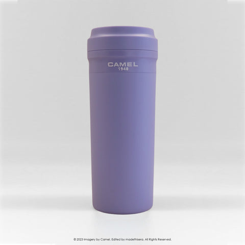 Camel 駱駝牌 CUPPA Travel Thermal Cup 便攜保溫杯 CUPPA35 LP 350ml (Light Purple 淺紫) [Double Glass Wall Vacuum Thermal Cup 雙層玻璃真空暖水壺]