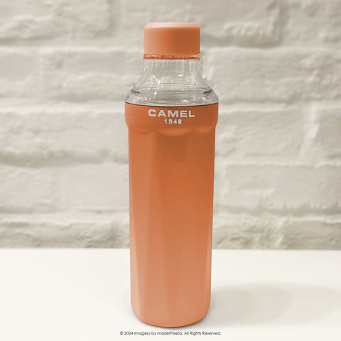 Camel 駱駝牌 FLOW Travel Vacuum Flask 便攜真空樽 530ml (Apricot 杏黃) [Ceramic Coated Stainless Steel Vacuum Insulated Bottle 陶瓷塗層不銹鋼真空保溫瓶]