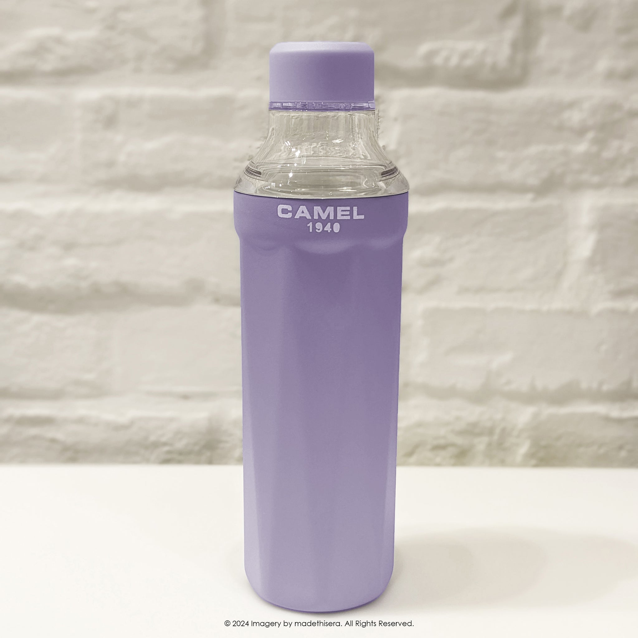 Camel 駱駝牌 FLOW Travel Vacuum Flask 便攜真空樽 530ml (Light Purple 淺紫) [Ceramic Coated Stainless Steel Vacuum Insulated Bottle 陶瓷塗層不銹鋼真空保溫瓶]