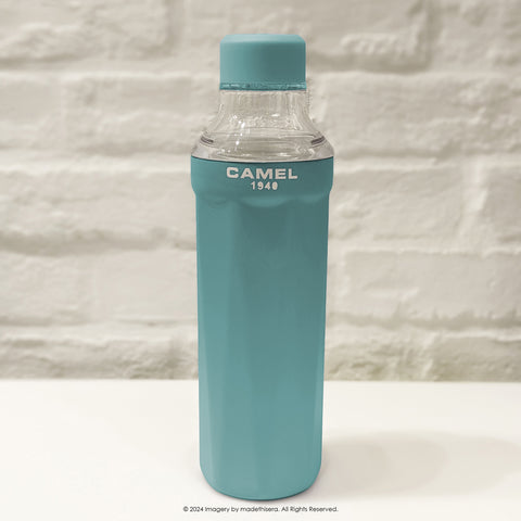 Camel 駱駝牌 FLOW Travel Vacuum Flask 便攜真空樽 530ml (Light Teal 淺藍綠) [Ceramic Coated Stainless Steel Vacuum Insulated Bottle 陶瓷塗層不銹鋼真空保溫瓶]