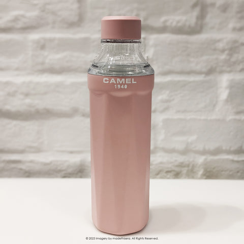 Camel 駱駝牌 FLOW Travel Vacuum Bottle 便攜真空樽 530ml (Pink 粉紅) [Stainless Steel Thermos Flask 不銹鋼保溫冷暖水瓶]