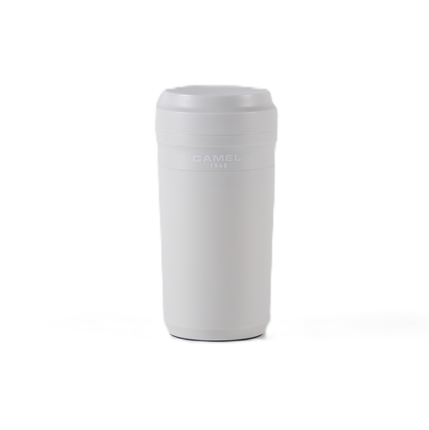 Camel 駱駝牌 CUPPA Travel Glass Vacuum Mug 便攜玻璃膽保溫杯 CUPPA28 GW 280ml (Grey White 灰白色) [Double Glass Wall Vacuum Thermos Cup 雙層真空暖水壺]