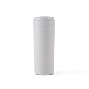Camel 駱駝牌 CUPPA Travel Glass Vacuum Mug 便攜玻璃膽保溫杯 CUPPA35 GW 350ml (Grey White 灰白色) [Double Glass Wall Vacuum Thermos Cup 雙層真空暖水壺]