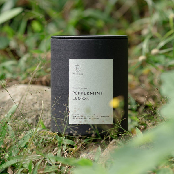 ETM Remedies THE PORTABLE Soy Wax Candle (Peppermint Lemon 薄荷與香檸) 200g/30hrs