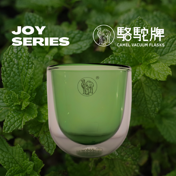 Camel 駱駝牌 Joy Double Wall Glass Cup (JOY001LI) 雙層玻璃保溫杯 180ml (Lime 綠)