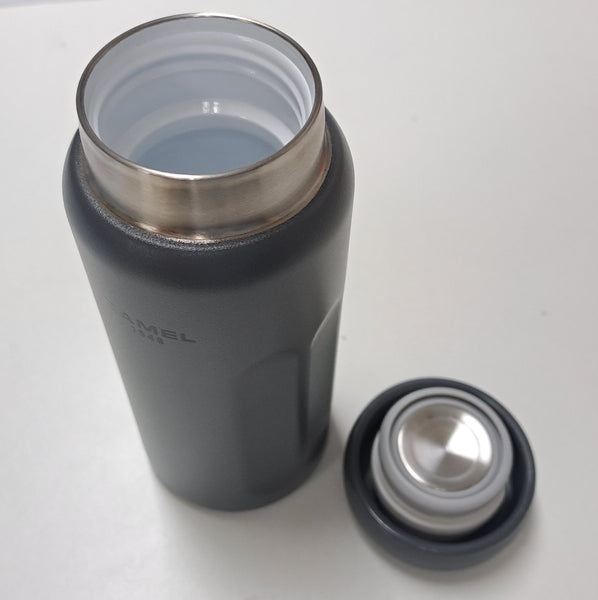 Camel 駱駝牌 MINI20 Travel Vacuum Bottle 便攜真空樽 200ml (Gun Metal 槍鐵色) [Stainless Steel Thermos with Ceramic-Coated Interior 不銹鋼外殼陶瓷層内膽保溫冷暖水瓶]