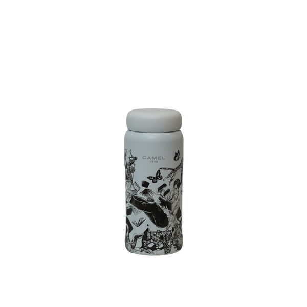 Camel 駱駝牌 MINI20ST(B) Travel Vacuum Bottle 便攜真空樽 200ml (Pen So Project - Mystery Box 盲盒) [Stainless Steel Thermos with Ceramic-Coated Interior 不銹鋼外殼陶瓷層内膽保溫冷暖水瓶]