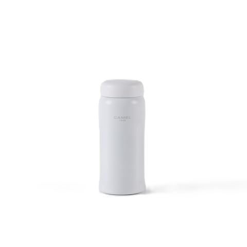 Camel 駱駝牌 MINI20 Travel Vacuum Bottle 便攜真空樽 200ml (White 白色) [Stainless Steel Thermos with Ceramic-Coated Interior 不銹鋼外殼陶瓷層内膽保溫冷暖水瓶]