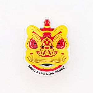 POSTalk MA-01 Magnet - HK Style 磁石 - 香港特色 (Lion Dance Magnet  舞獅磁石貼)