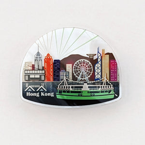 POSTalk MA-34 Magnet - HK Style 磁石 - 香港特色 (Hong Kong Night Magnet  香港之夜磁石貼)