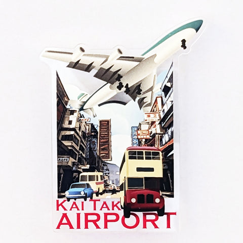 POSTalk MA-49 Magnet - HK Style 磁石 - 香港特色 (Kai Tak Airport Magnet 舊啟德機場磁石貼)
