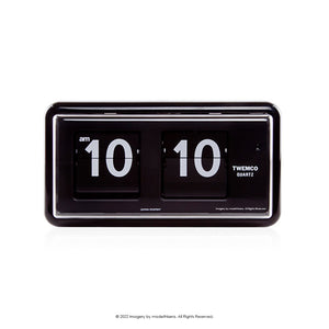 Twemco QT-30 Digital Flip Clock 數位翻頁鐘 (Black 黑色) [Table Clock/Wall Clock 座檯鐘/掛牆鐘]