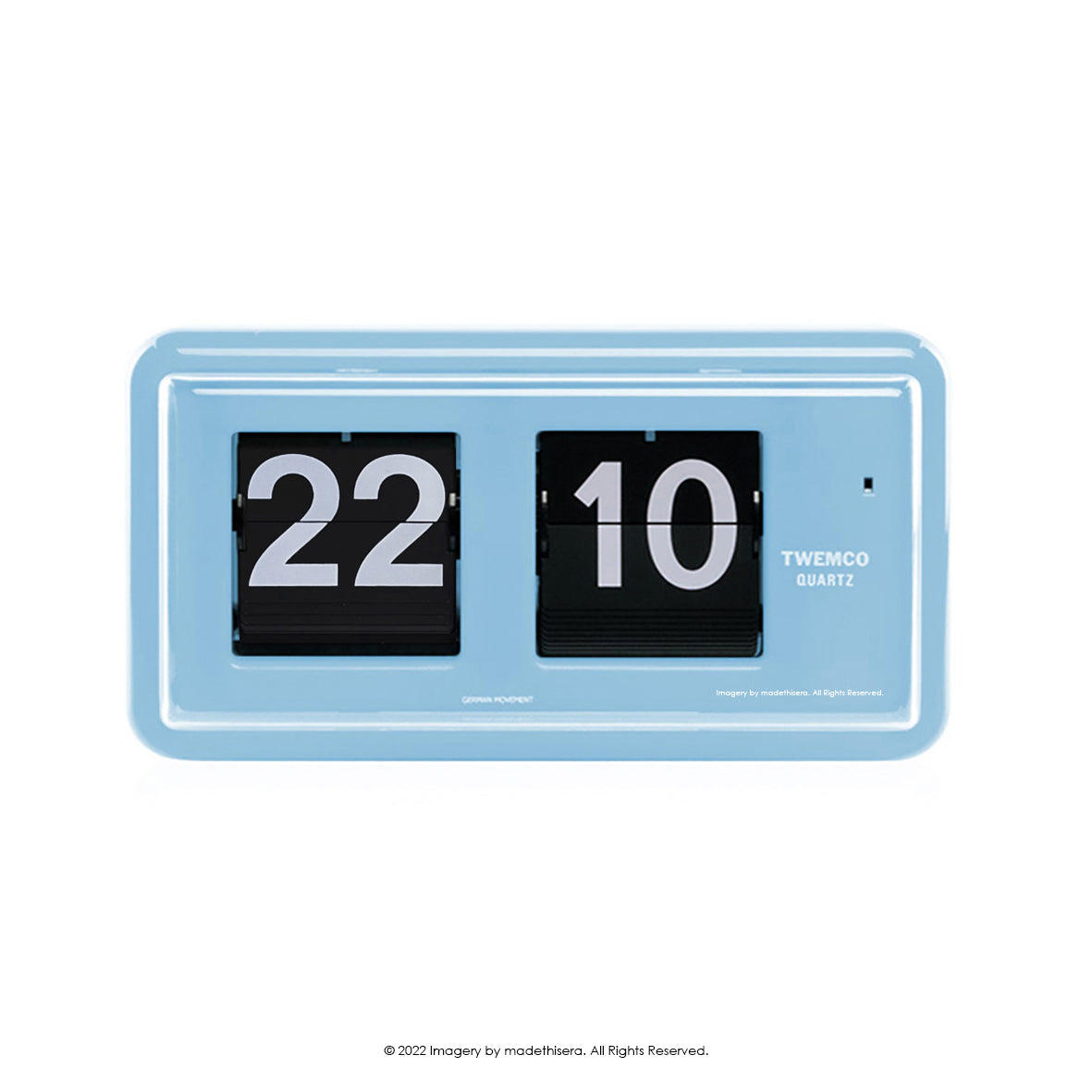 Twemco QT-30 Digital Flip Clock 數位翻頁鐘(Blue 藍色) [Table Clock