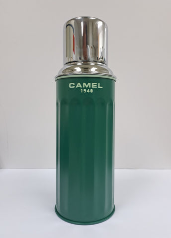 Camel 駱駝牌 122 Vacuum Thermal Flask 真空保溫壺 122MG 0.45L (Moss Green 苔綠色) [Double Glass Wall Thermos Bottle 雙層玻璃暖水樽]