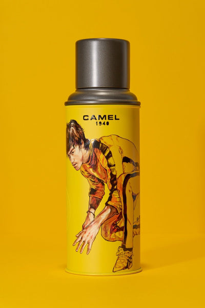 Camel 駱駝牌 116 Vacuum Thermal Flask 真空保溫壺 116BL 0.45L (Bruce Lee 85th Project 李小龍85周年企劃) [Double Glass Wall Thermos Bottle 雙層玻璃暖水樽]