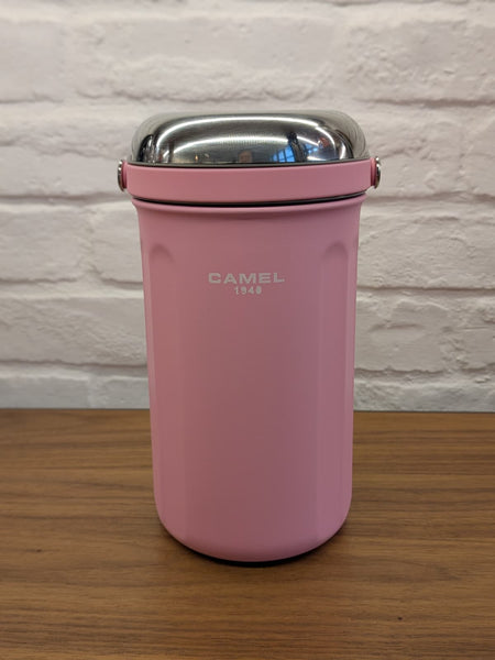 Camel 駱駝牌 TIFFIN Vacuum Flask with Glass Food Jar 真空壺及玻璃食物瓶 1L (Pink 粉紅) [Stainless Steel Thermos Flask 不銹鋼保溫壺]