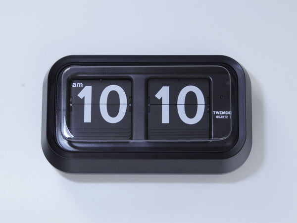 Twemco BQ-58 Digital Flip Clock 數位翻頁鐘 (Black 黑色) [Table Clock/Wall Clock 座檯鐘/掛牆鐘]