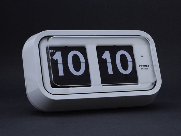 Twemco BQ-58 Digital Flip Clock 數位翻頁鐘 (White 白色) [Table Clock/Wall Clock 座檯鐘/掛牆鐘]