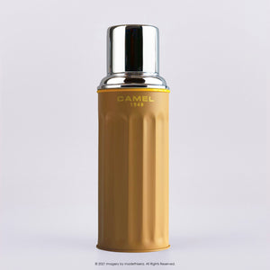 Camel 駱駝牌 122 Vacuum Thermal Flask 真空保溫壺 122CA 0.45L (Caramel 焦糖) [Double Glass Wall Thermos Bottle 雙層玻璃暖水樽]