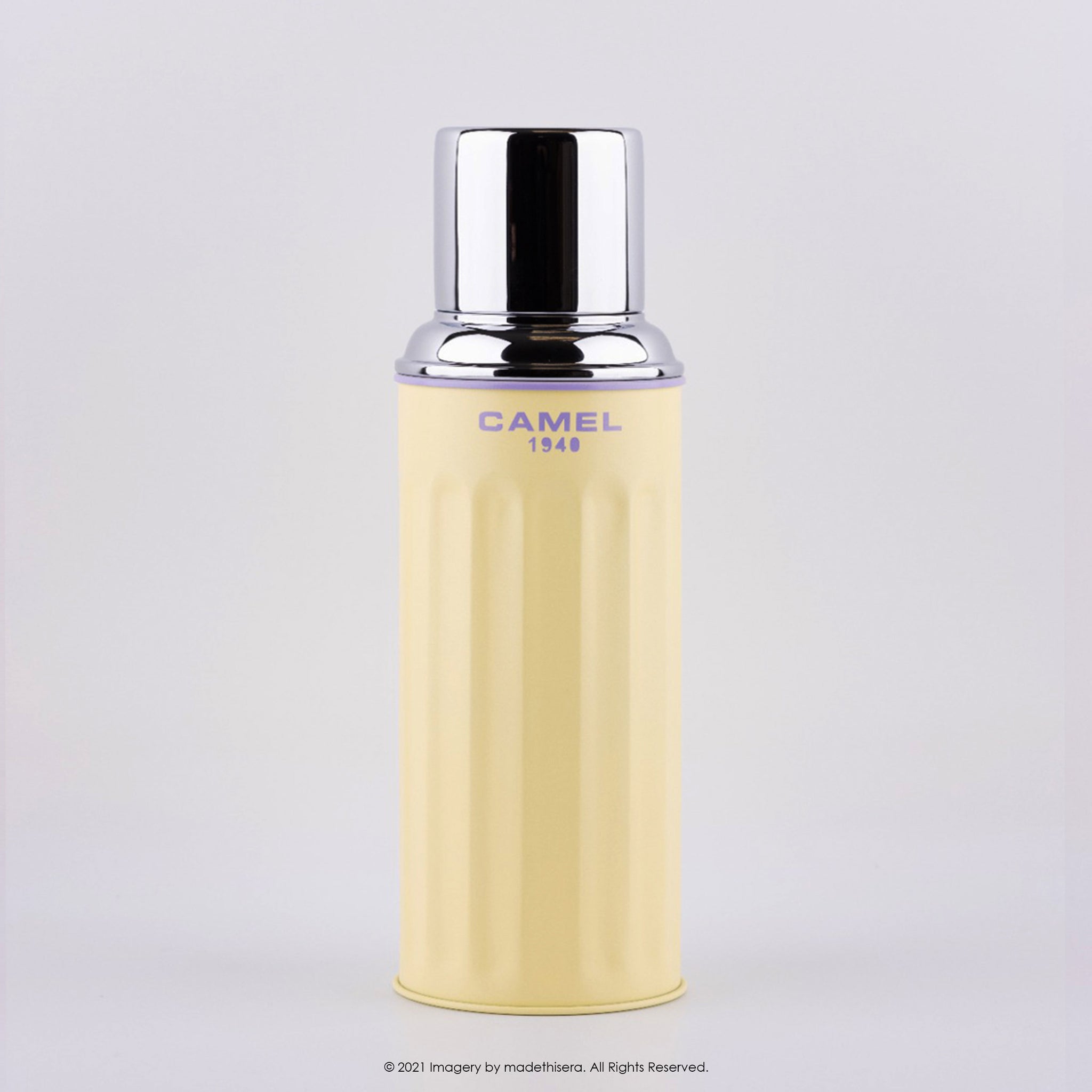 Camel 駱駝牌 122 Vacuum Thermal Flask 真空保溫壺 122CY 0.45L (Corn Yellow 粟米) [Double Glass Wall Thermos Bottle 雙層玻璃暖水樽]