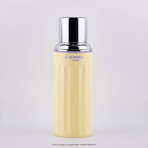 Camel 駱駝牌 122 Vacuum Thermal Flask 真空保溫壺 122CY 0.45L (Corn Yellow 粟米) [Double Glass Wall Thermos Bottle 雙層玻璃暖水樽]