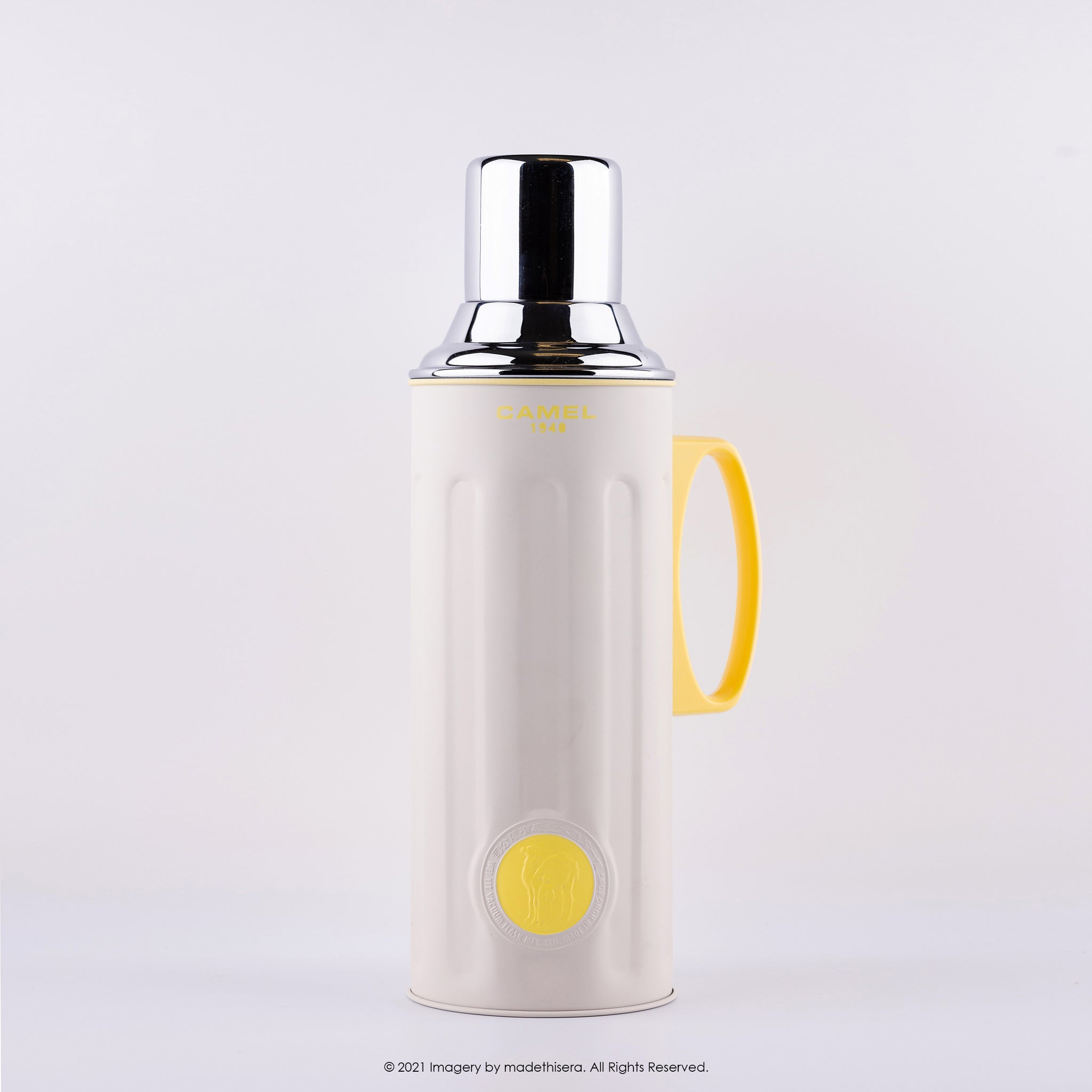 Camel 駱駝牌 312 Vacuum Thermal Flask 真空保溫壺 312SW 1.1L (Sandstone White 石白) [Double Glass Wall Thermos Bottle 雙層玻璃暖水樽]