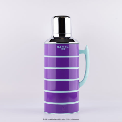 Camel 駱駝牌 412 Vacuum Thermal Flask 真空保溫壺 412VT 1.5L (Violet 紫色) [Double Glass Wall Thermos Bottle 雙層玻璃暖水樽]