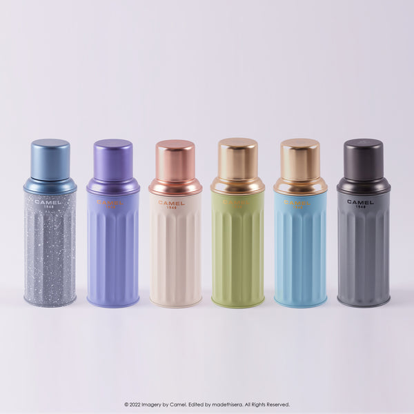 Camel 駱駝牌 122 Signature Vacuum Thermal Flask 122LV 0.45L (Light Violet 淡紫) [Double Glass Wall Thermos Bottle 雙層玻璃暖水樽]