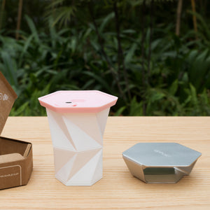 Uphold UCP-240-BS1 Folding Travel Cup 摺疊隨行杯 240ML (Blossom 花茂) [Foldable Portable Tea/Coffee Cup 折疊便攜茶/咖啡杯]