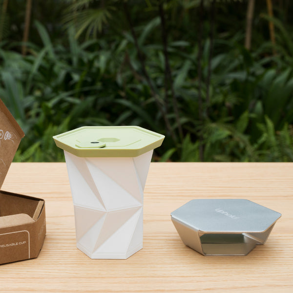 Uphold Folding Travel Cup 摺疊隨行杯 240ML (Sprout 芽萌) [Foldable Portable Tea/Coffee Cup 折疊便攜茶/咖啡杯]